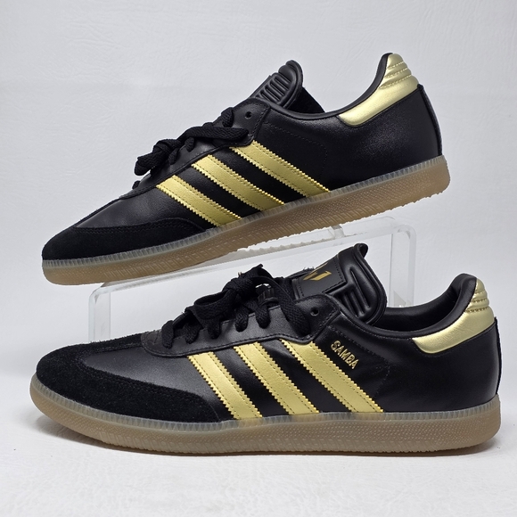 adidas Samba x Lionel Messi Triunfo Dorado Black Gold Men Shoes IH8159 Sz 11 New - Picture 3 of 12